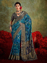 Abstract Print Georgette Saree